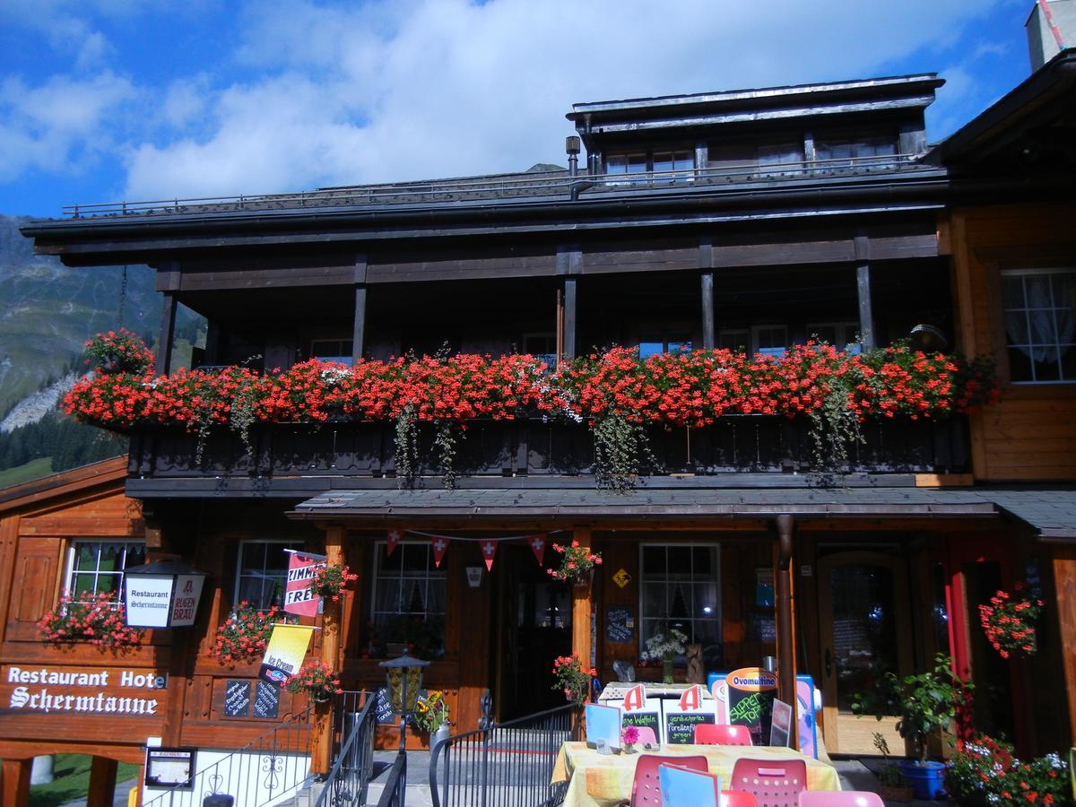 Restaurant Hotel Schermtanne Adelboden Exterior foto